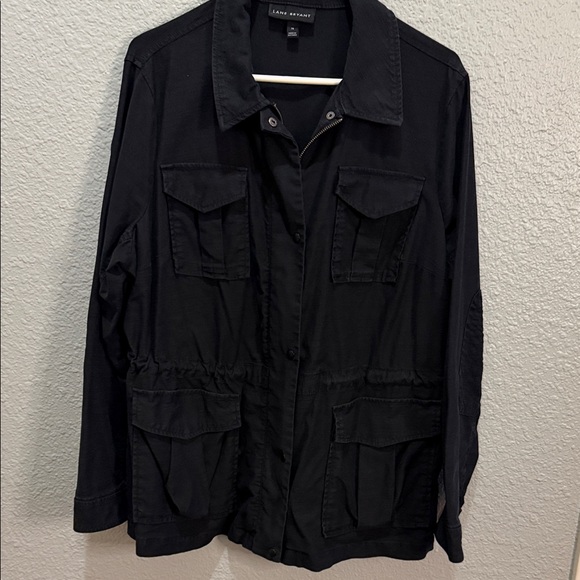 Lane Bryant Jackets & Blazers - Lane Bryant Black Military Field Jacket size 14